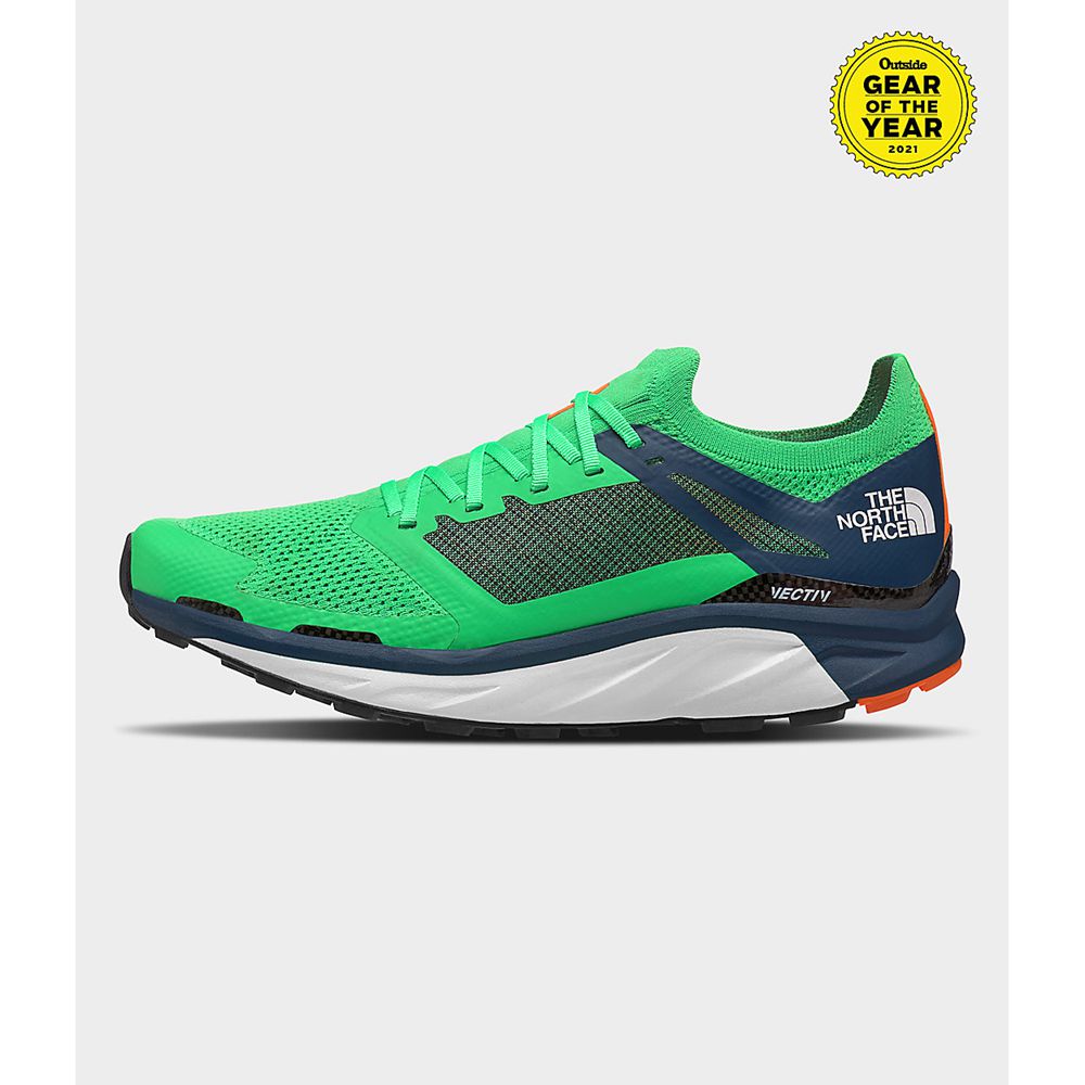 The North Face Trail Running Shoes Mens Australia - The North Face Flight Vectiv Green / Blue (FKA-9